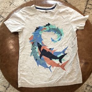 Tea Collection Gray Shark Swirl Tee